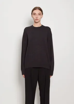 Albert Cashmere Knit Top — Black