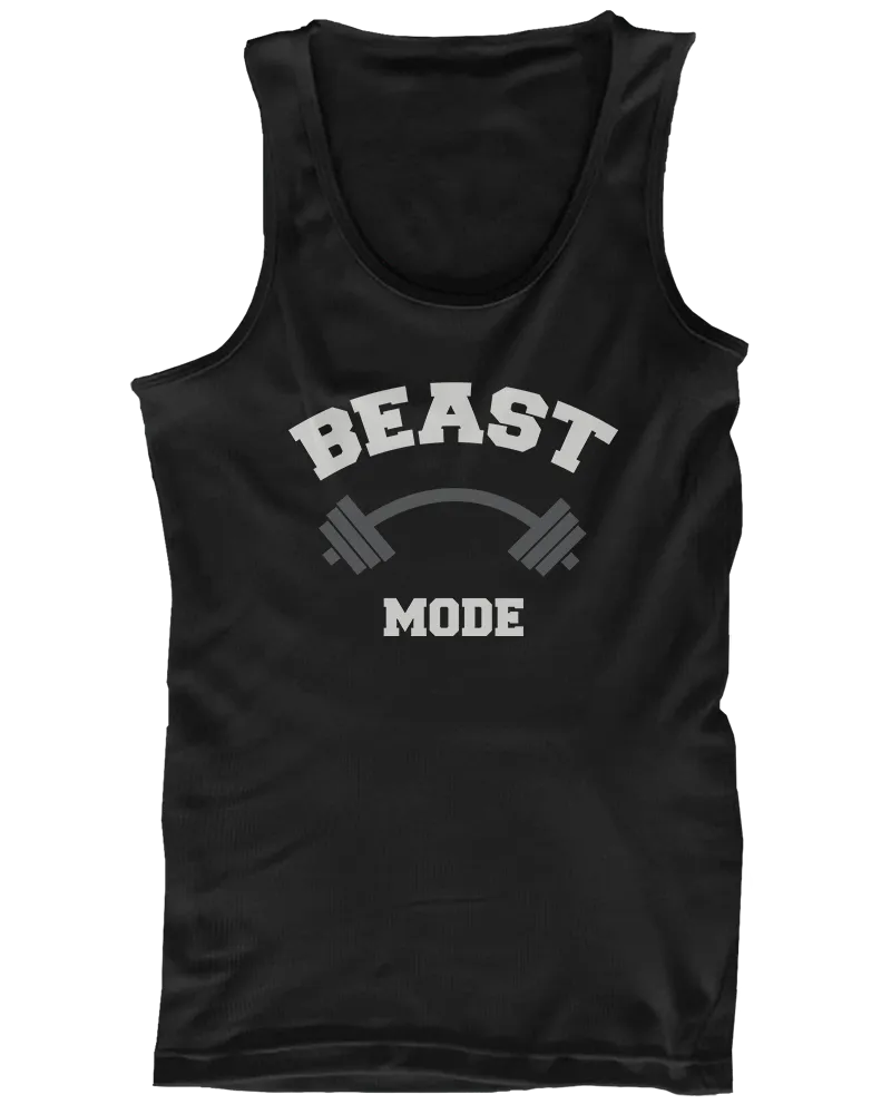 Beauty Mode and Beast Mode His and Her Matching Tank Tops for Couples