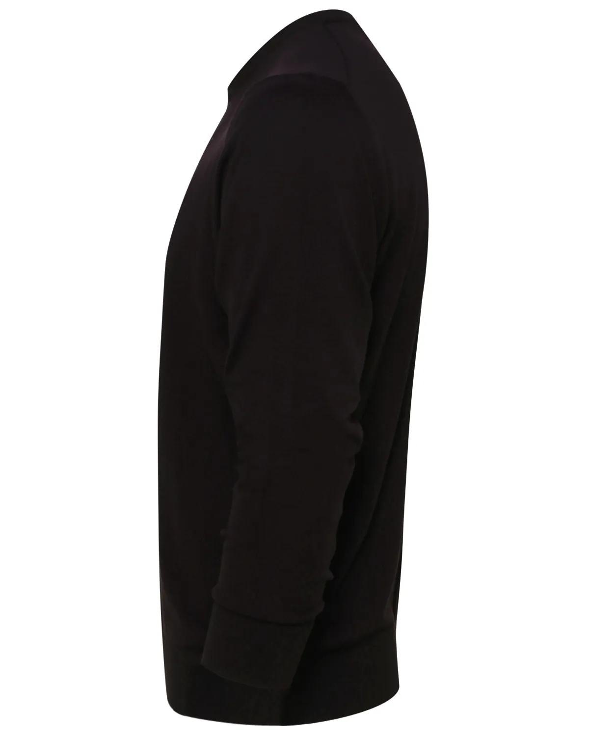 Black Kid wool Crewneck Sweater