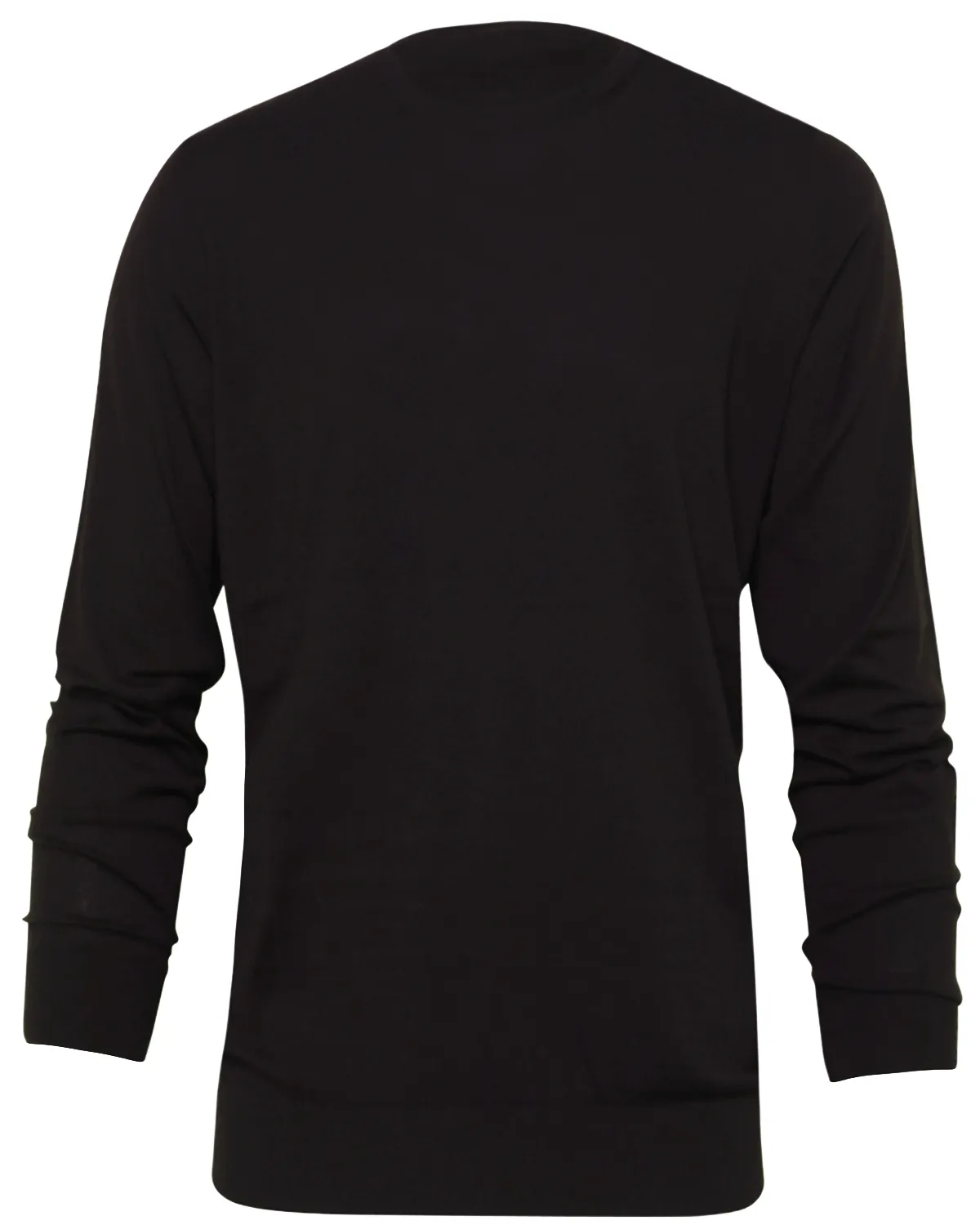 Black Kid wool Crewneck Sweater