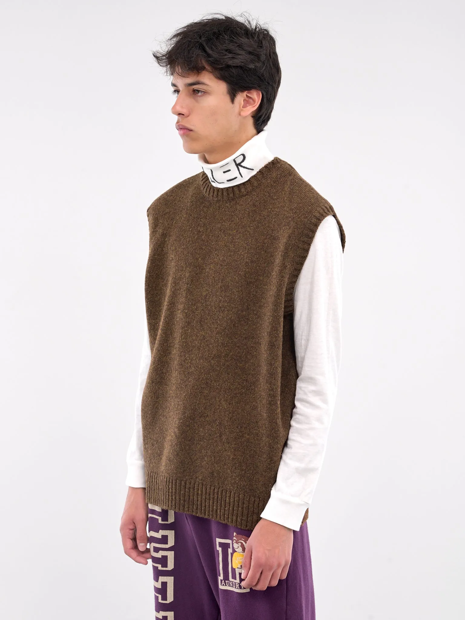 Bone Wool Vest (K2410KN078-BROWN)