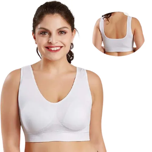 Breathable Women's Seamless Push Up Mesh Bras Plus Size