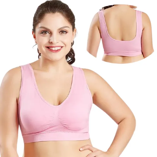 Breathable Women's Seamless Push Up Mesh Bras Plus Size