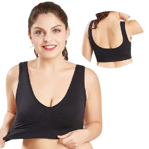 Breathable Women's Seamless Push Up Mesh Bras Plus Size