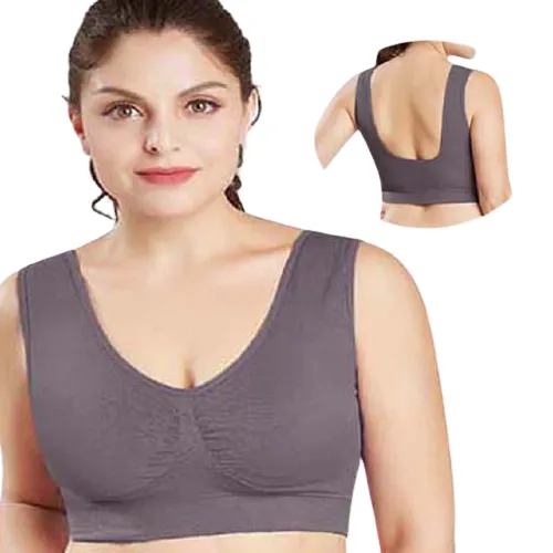 Breathable Women's Seamless Push Up Mesh Bras Plus Size