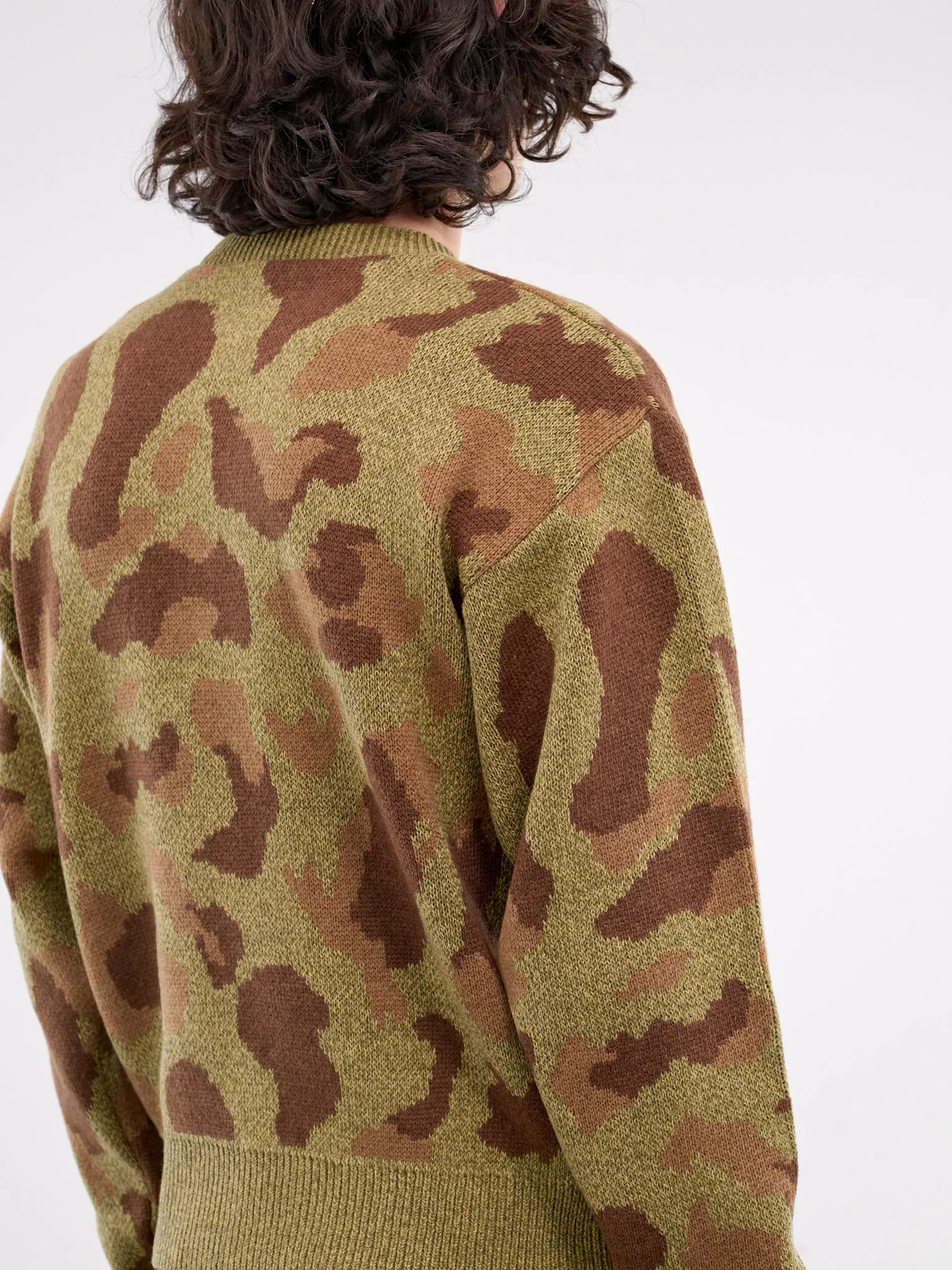 Camouflage Knit Sweater (K2411KN122-KHAKI)