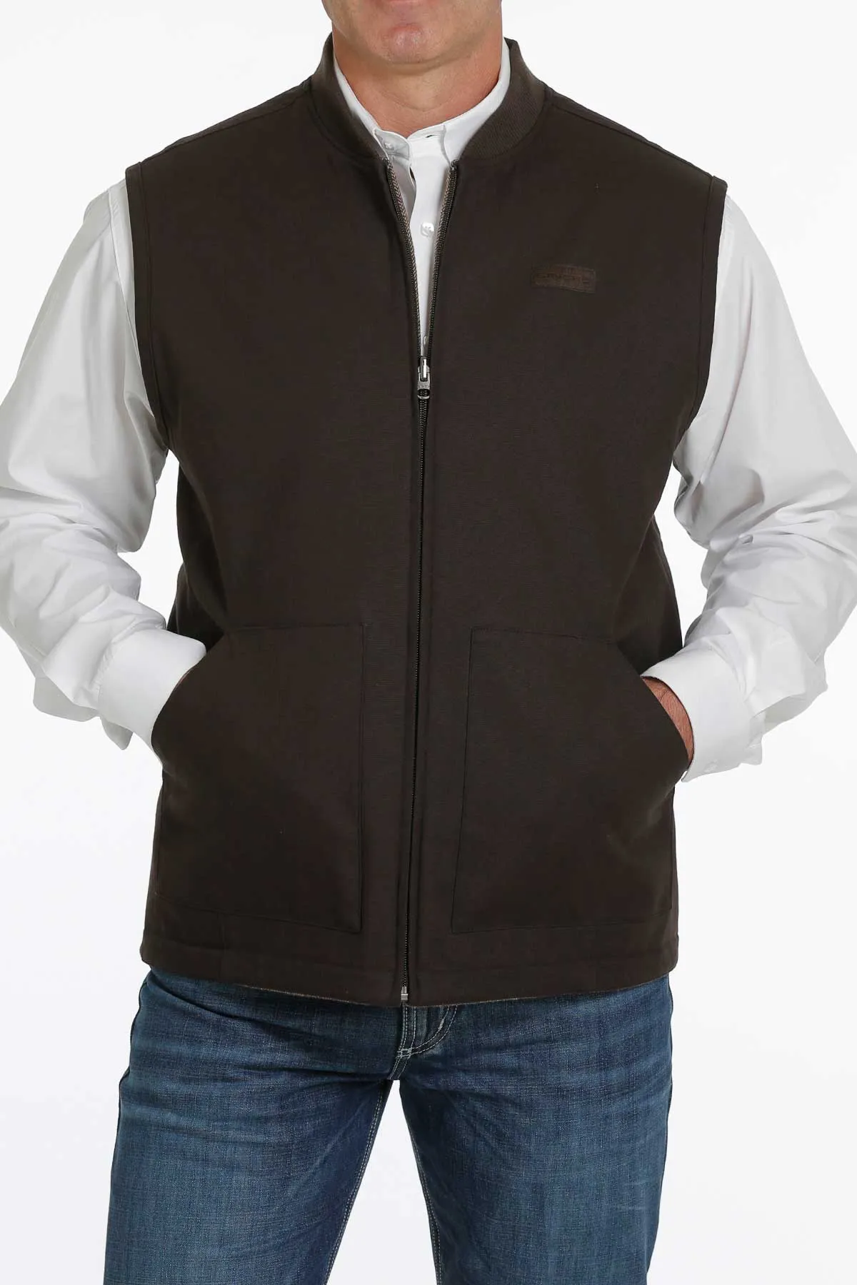 Cinch Men's Brown Reversible Vest