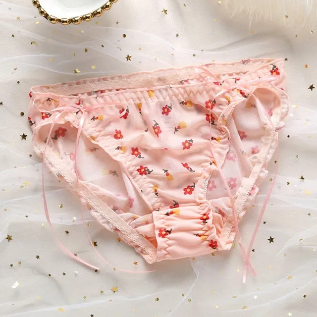 Cute Strawberry Avocado Lace Undies