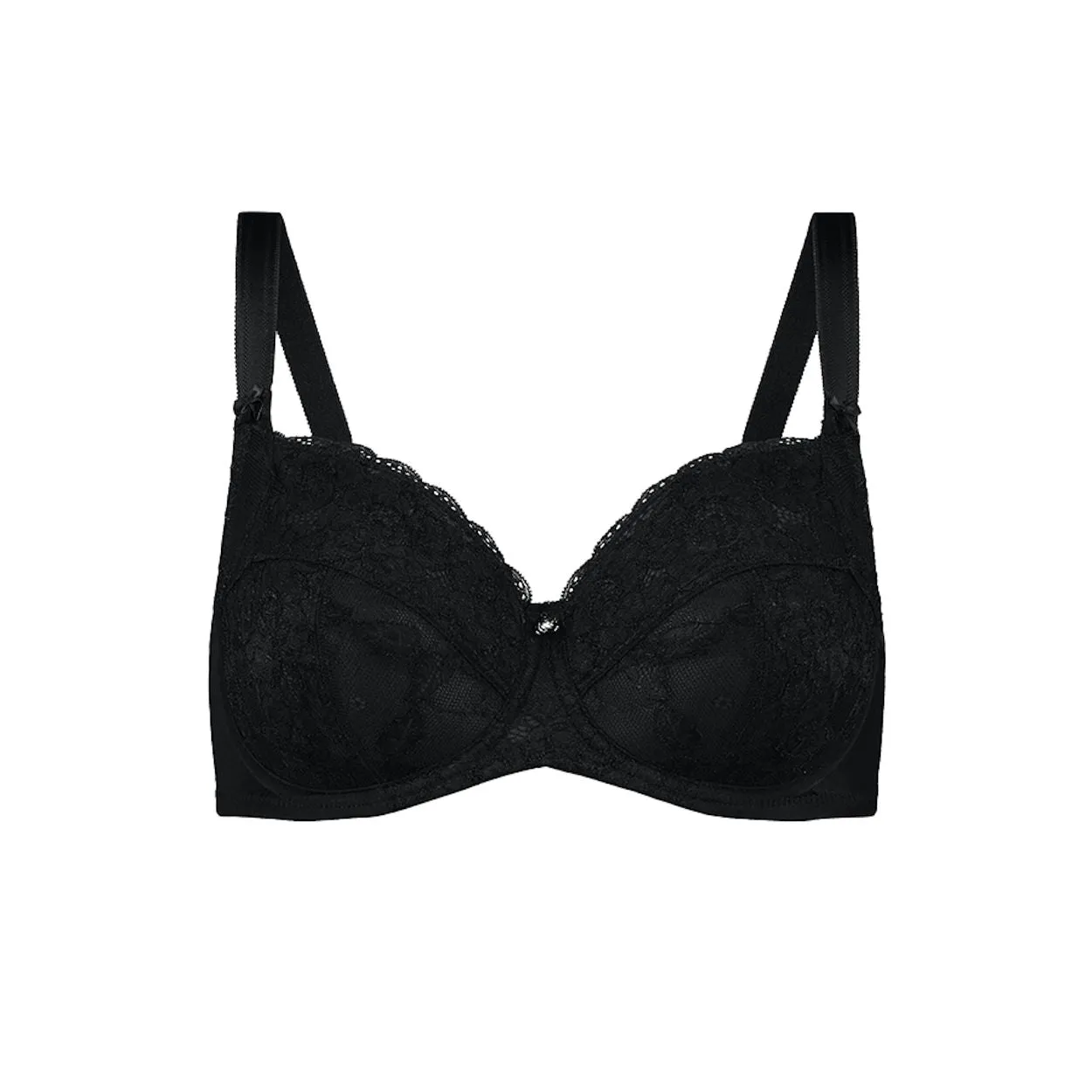 Dahlia Lace Premium Support Bra - Black