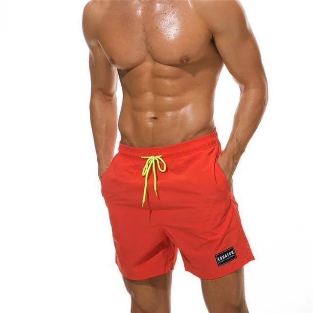 Drawstring Beach Shorts For Men