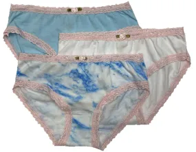 Esme Blue Marble 3pc Panty Set