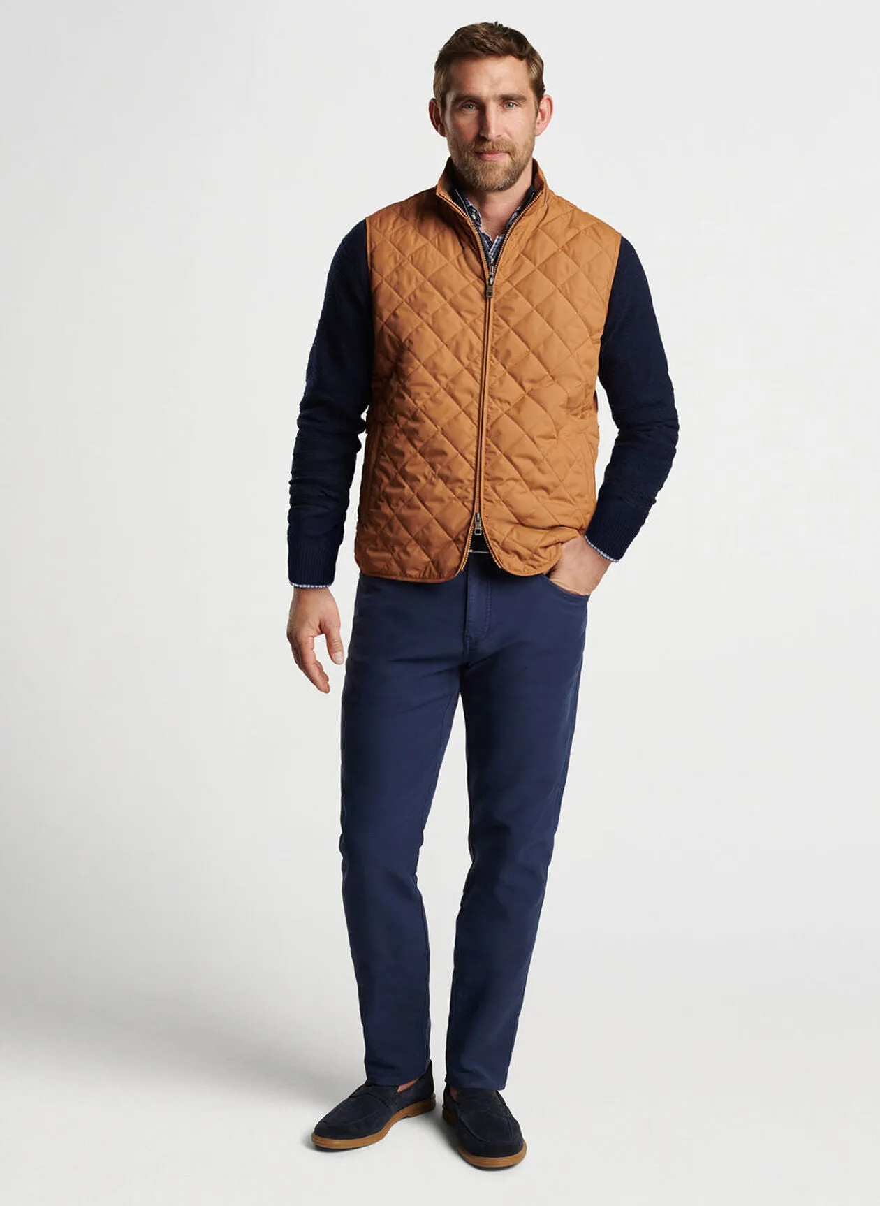 Essex Vest by Peter Millar - British Tan