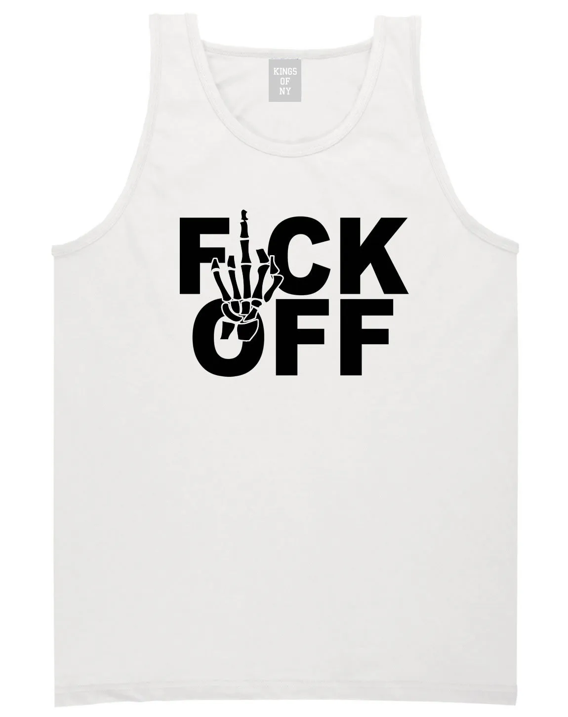 FCK OFF Skeleton Hand Tank Top