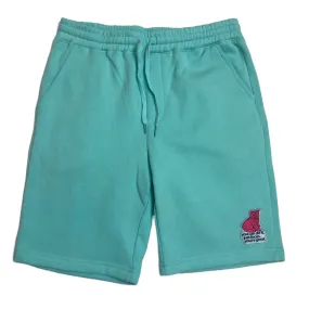 Focus Cat Sweat Shorts - Bubble Gum Surf