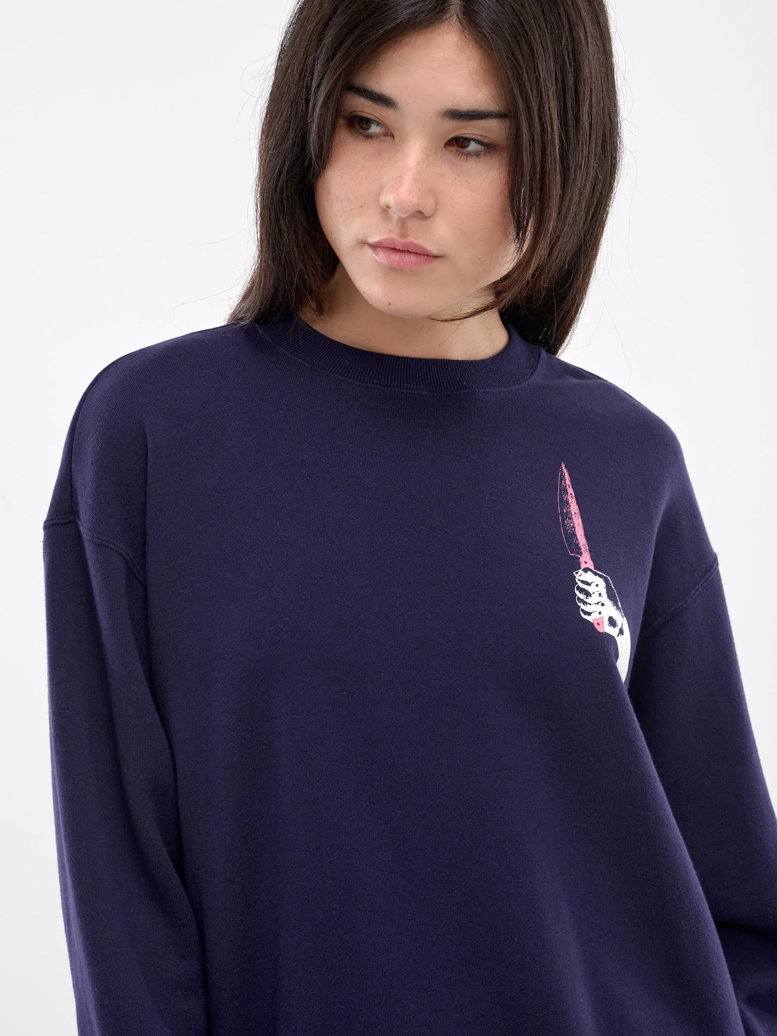 Graphic Sweatshirt (UC2D1894-3-DARK-PURPLE)