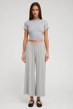 Heather Grey Rib Culotte