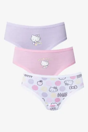 Hello Kitty 3 Pack Bikini Panties Pink