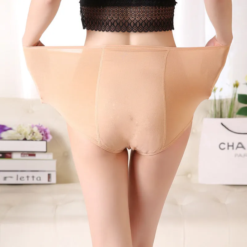 High Waist Period Panties For Women Briefs Cotton Menstrual Leak Proof Plus Size