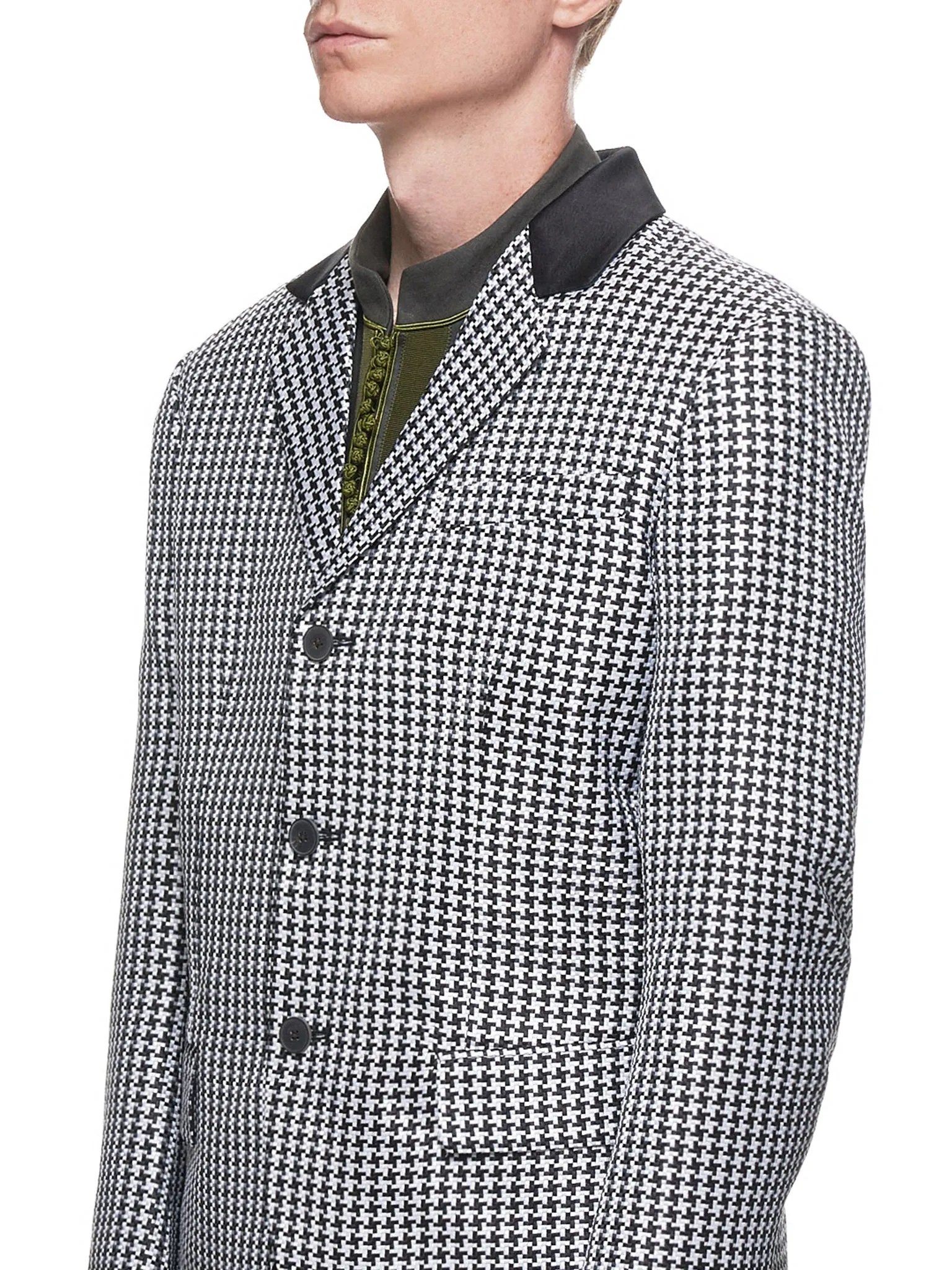 Houndstooth Blazer (193-3002-214-093-BLACK-WHITE)