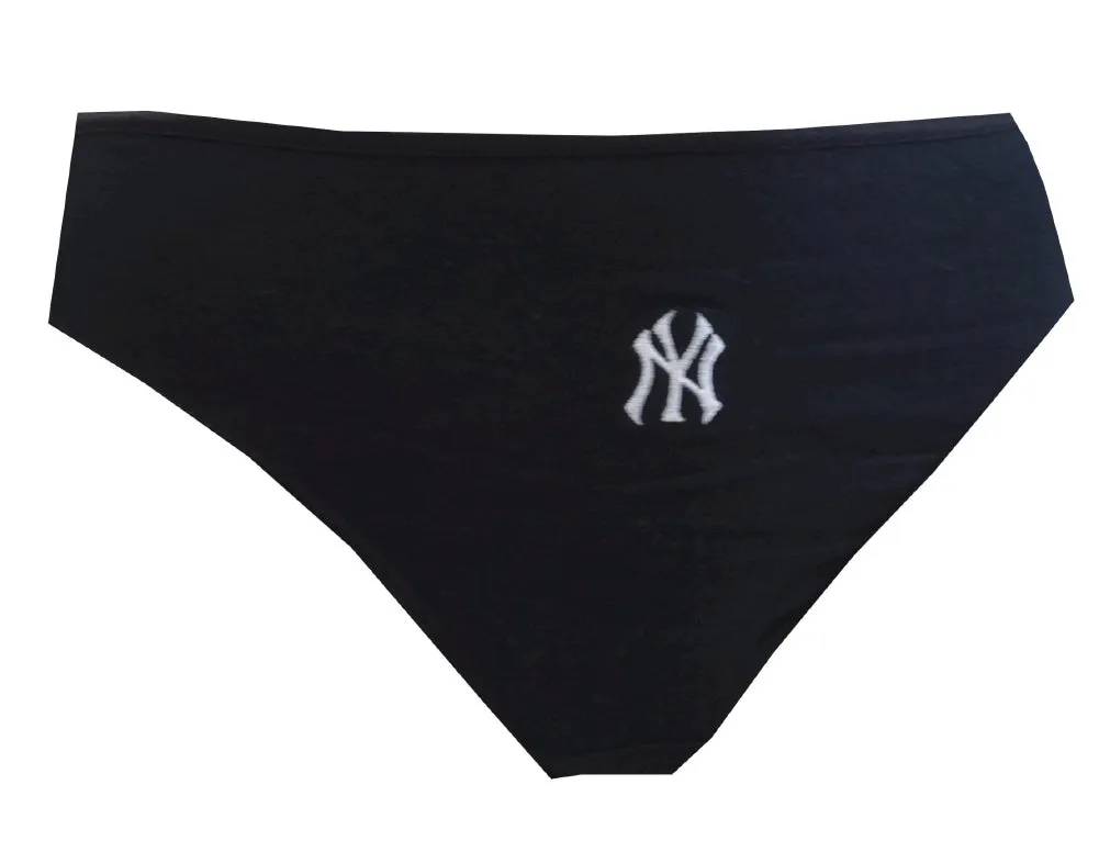 I Love New York Baseball Ladies Black Panty