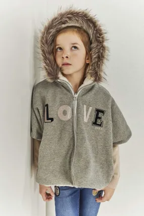 IKKS Love Girls Sweater Jacket (Size 10 left)