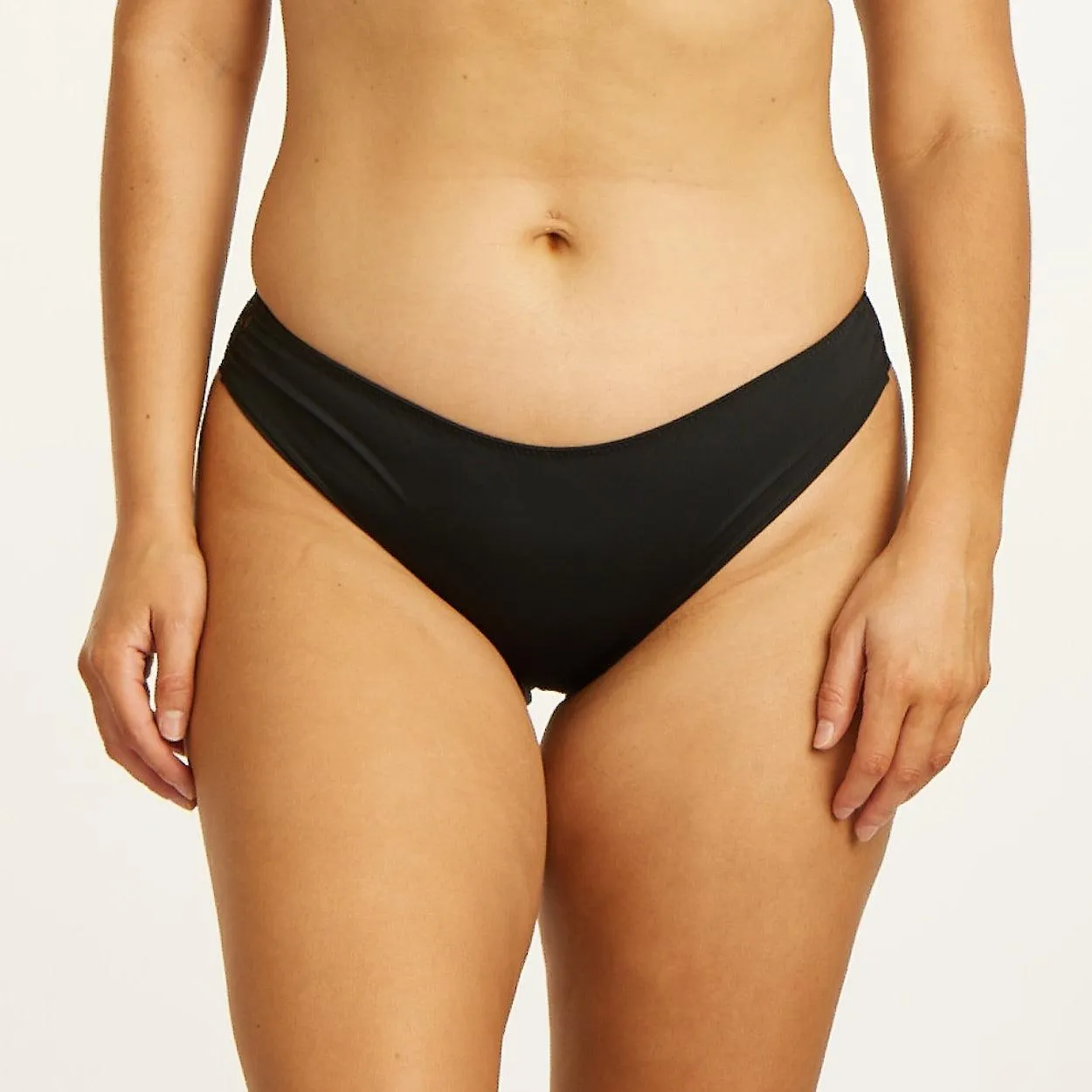 Lily Lace Bum Bikini Brief - Black