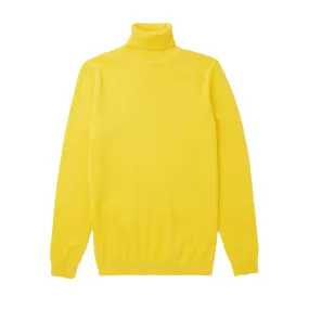 Long Sleeve Turtle Neck Sweater by Lorenzo Franco-Yellow