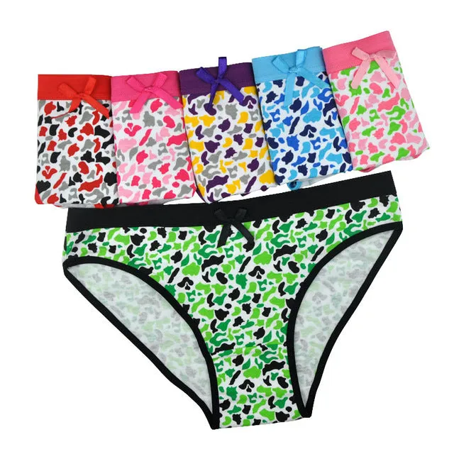 Lot 6 PCS Woman Underwear Cotton Sexy Panties Briefs I LOVE YOU Printed Cute Ladies Knickers Soft Lingerie Intimates for Women