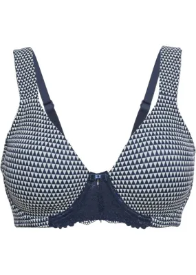 Minimum underwire T-shirt bra made from recycled polyamide Bpc Selection blue