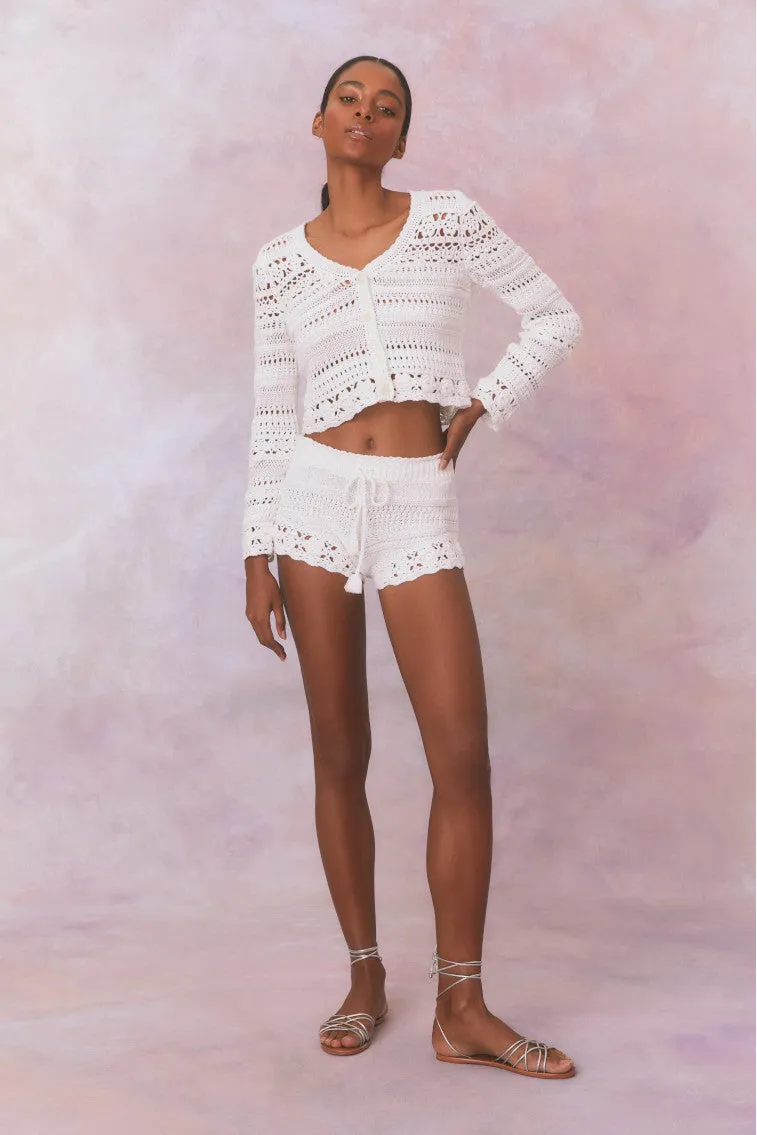 Nevi Cotton Crochet Shorts