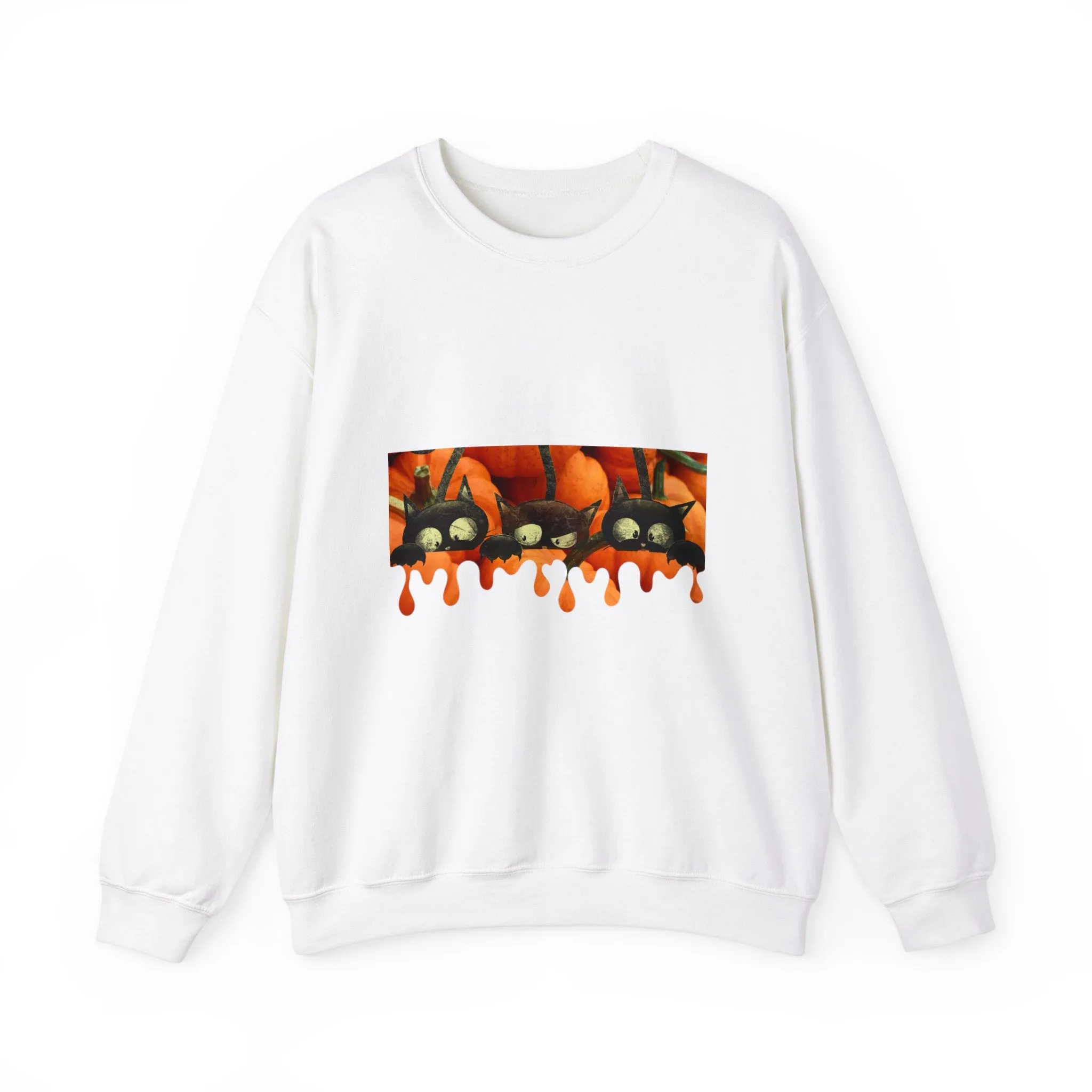 Pumpkin cats Unisex Heavy Blend™ Crewneck Sweatshirt