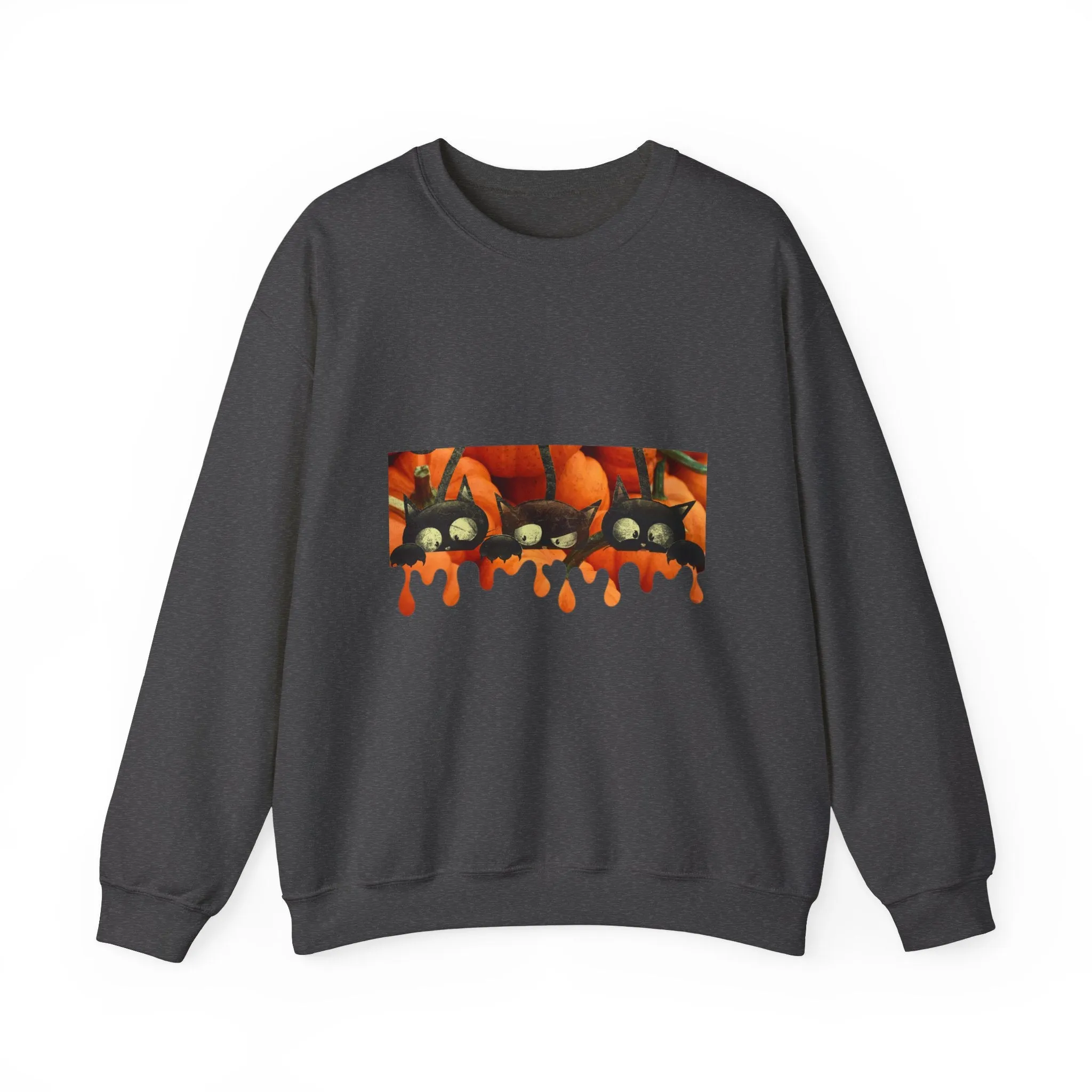 Pumpkin cats Unisex Heavy Blend™ Crewneck Sweatshirt