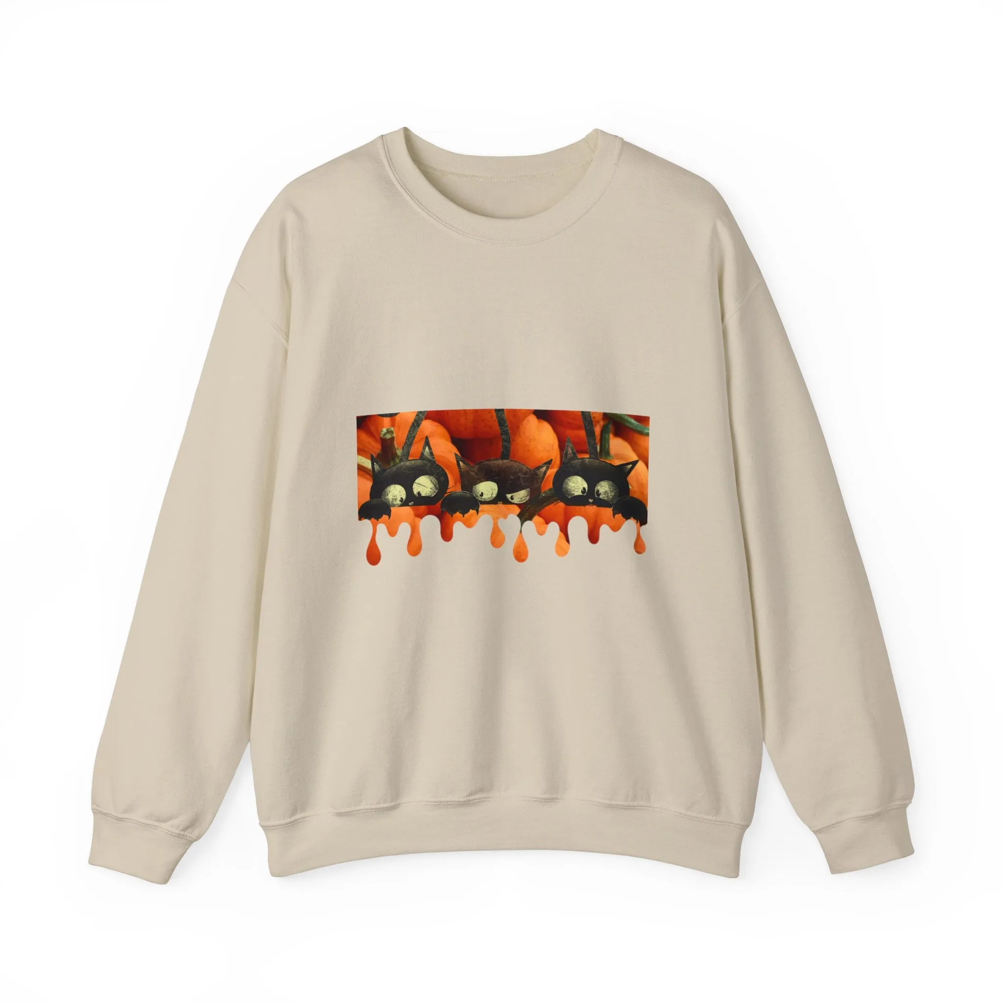 Pumpkin cats Unisex Heavy Blend™ Crewneck Sweatshirt