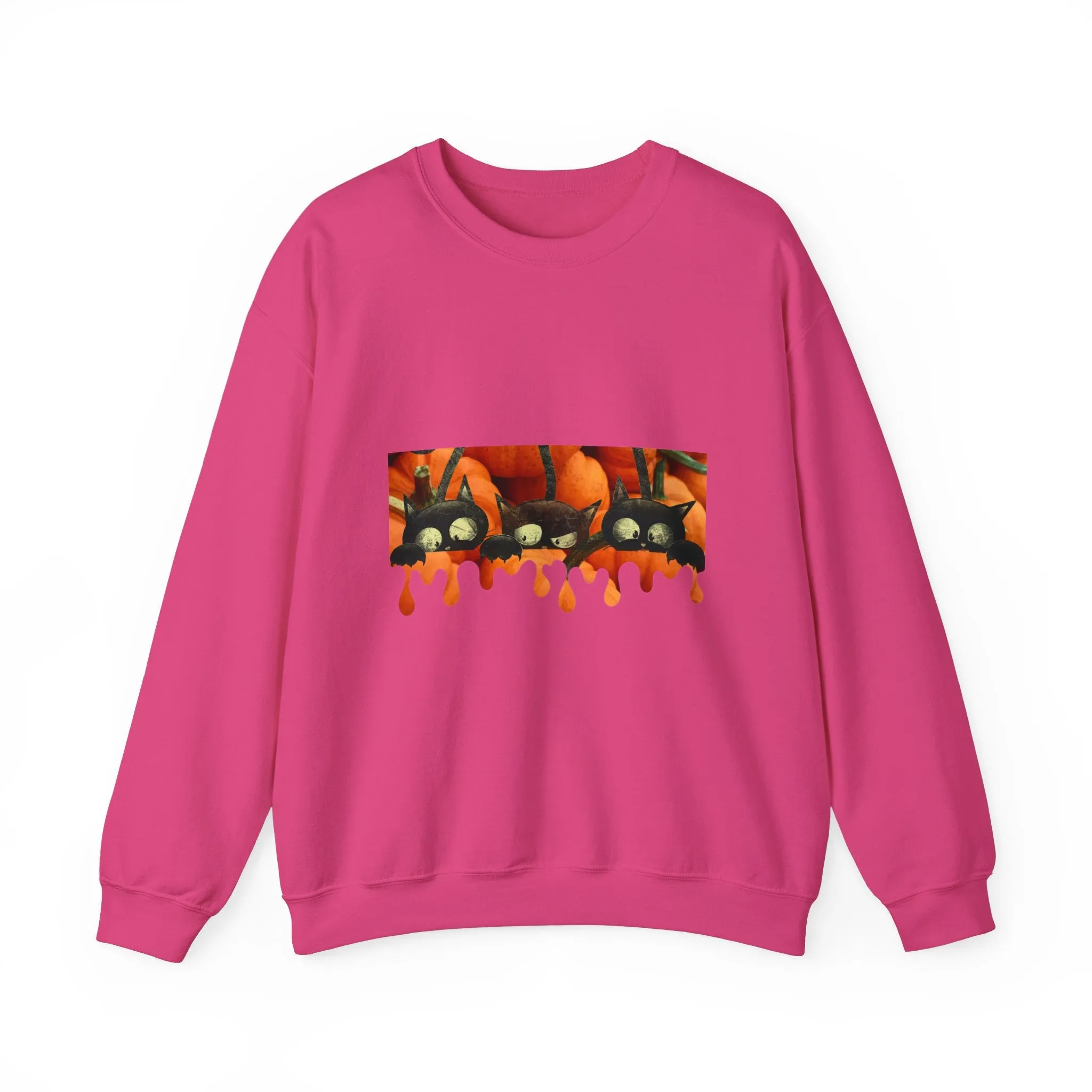 Pumpkin cats Unisex Heavy Blend™ Crewneck Sweatshirt