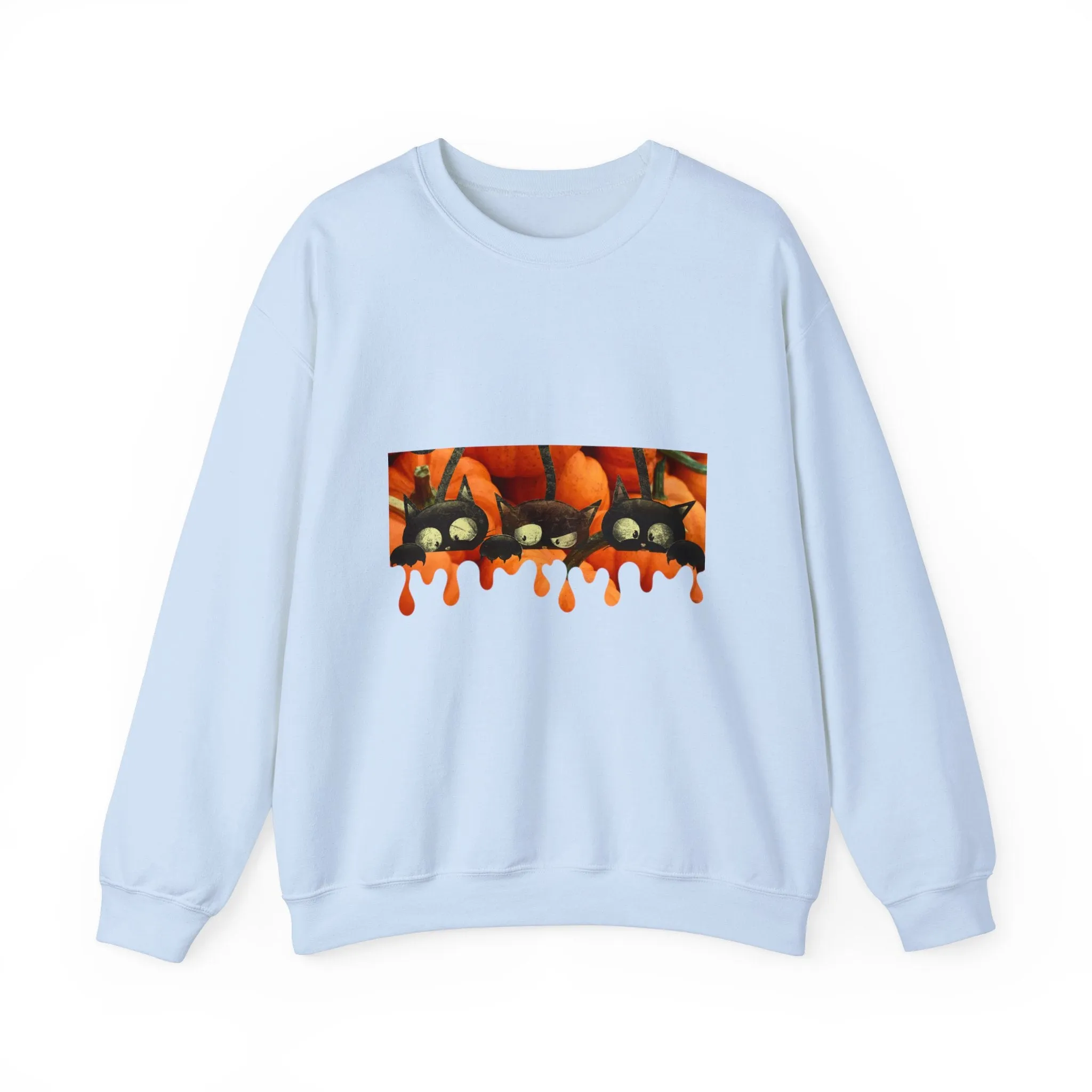 Pumpkin cats Unisex Heavy Blend™ Crewneck Sweatshirt