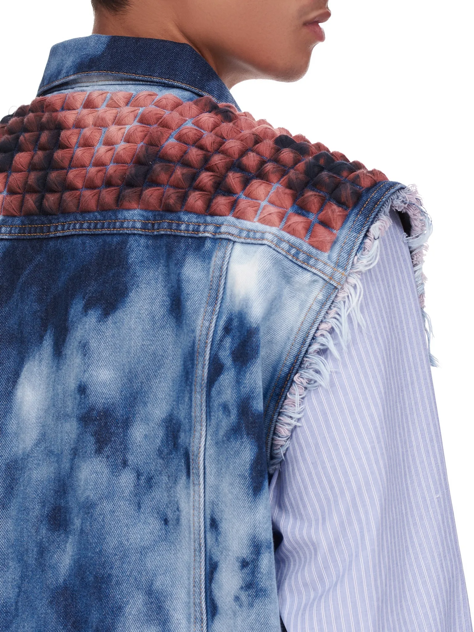 Recycled Punk Denim Vest (14VE16-INDIGO)