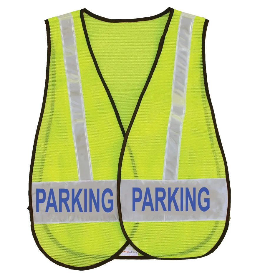 Reflective Safety Vests with Message ID (Lime Green)