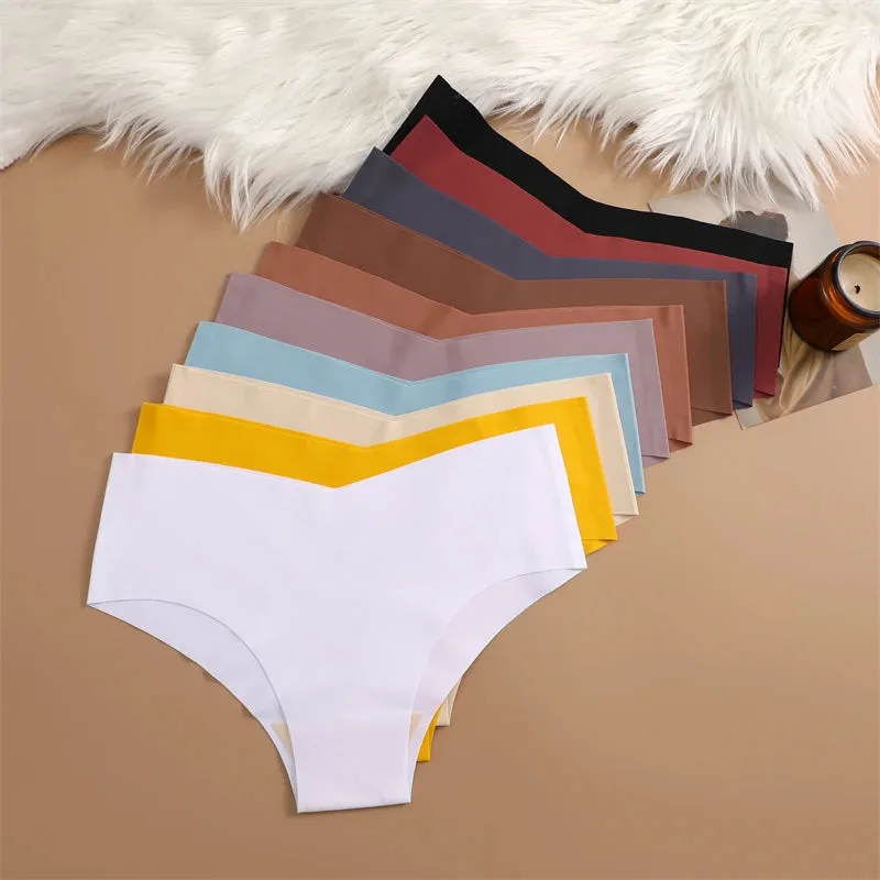 Seamless V-Shaped Ice Silk Briefs