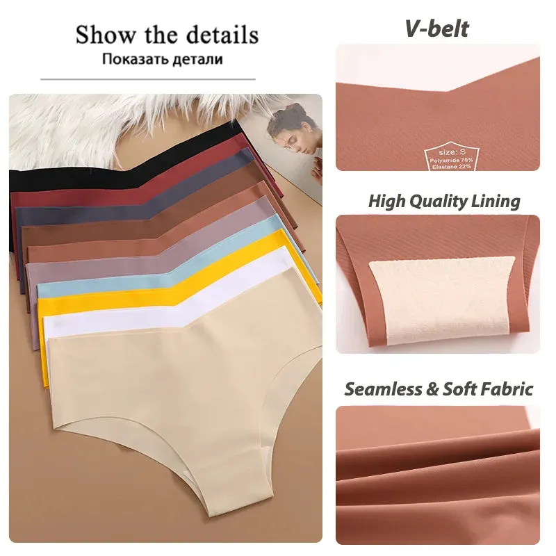 Seamless V-Shaped Ice Silk Briefs