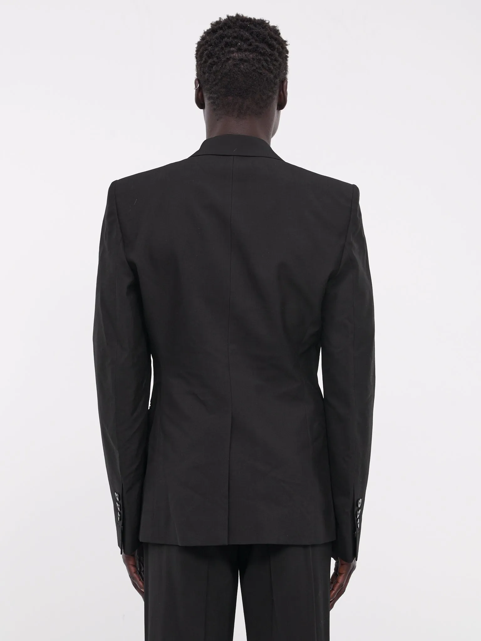 Serge Fitted Tailored Blazer (B0011679-FA423-BLACK)