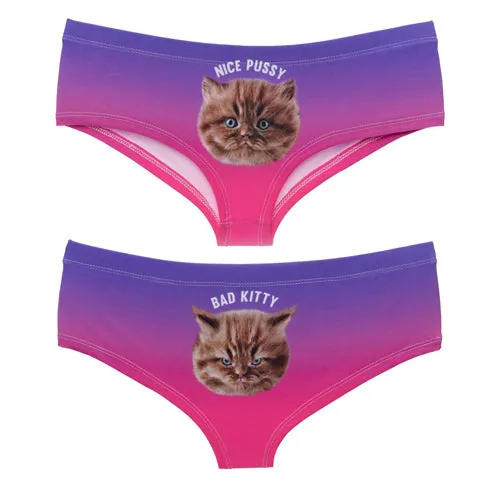 Sexy Panties Wholesale Pink 3d Print Cat Cotton Underwear Women panties Seamless Briefs ropa interior mujer  lingerie