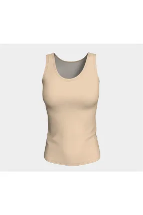 Tan Fitted Tank Top