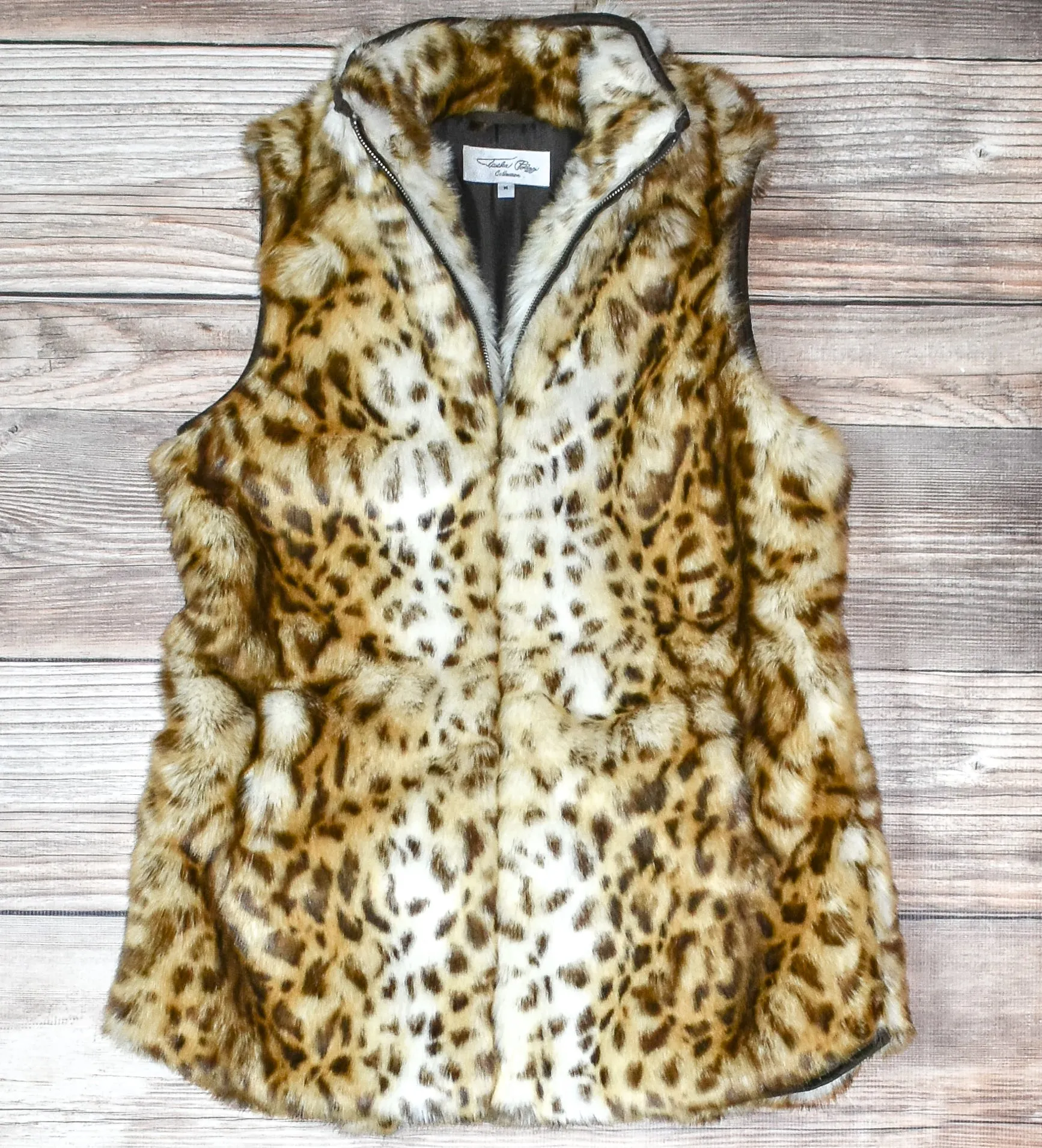 Tasha Polizzi Women's Golden Leopard Mallory Vest