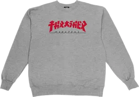 Thrasher Godzilla CrewNeck Grey/Red