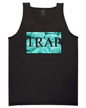 Trap Floral Pattern Tank Top