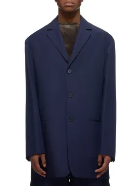 Virgin Fleece Wool Suit Jacket (120401-NAVY)