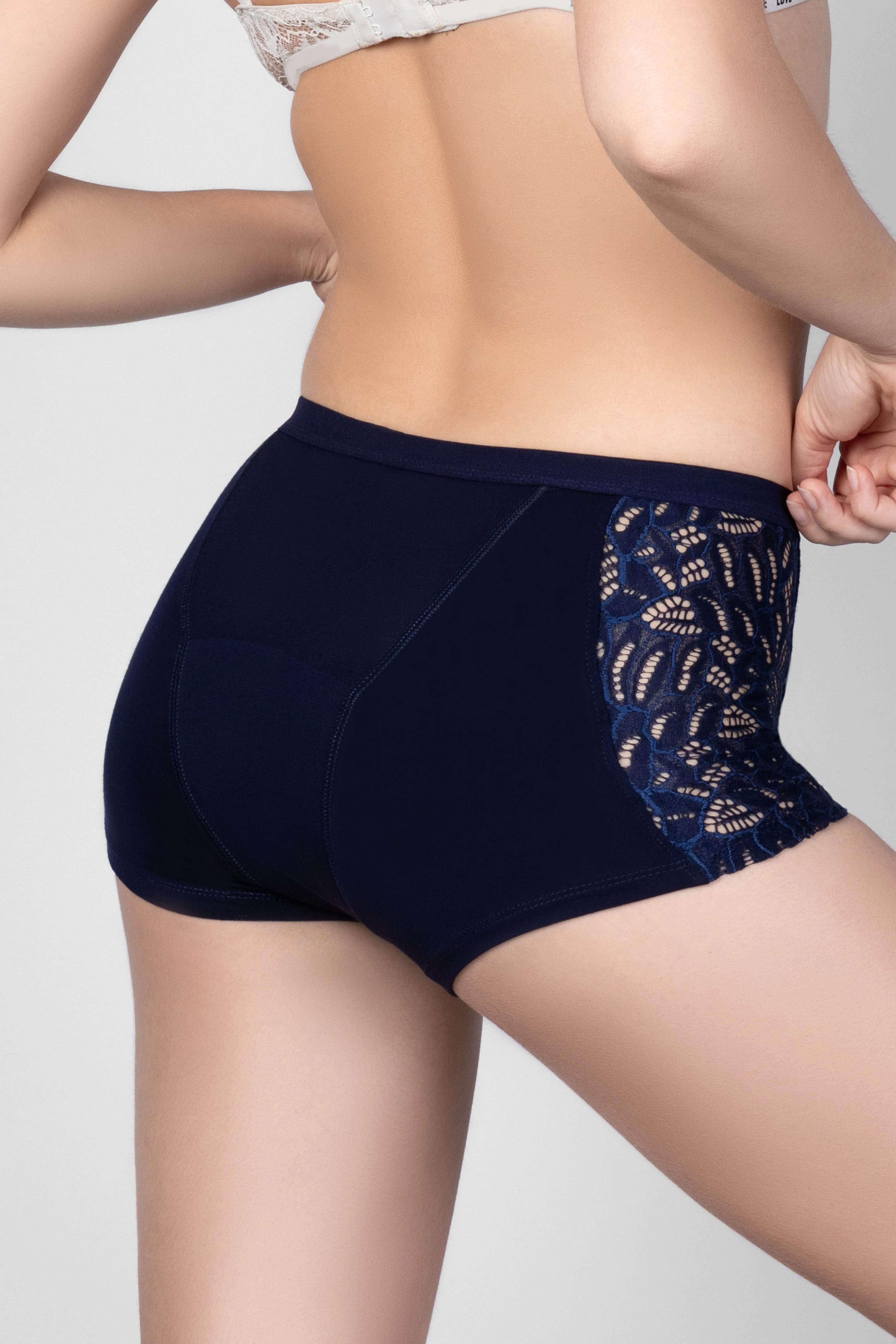 Women Boyshorts Lenzing Modal Lace Period Underwear