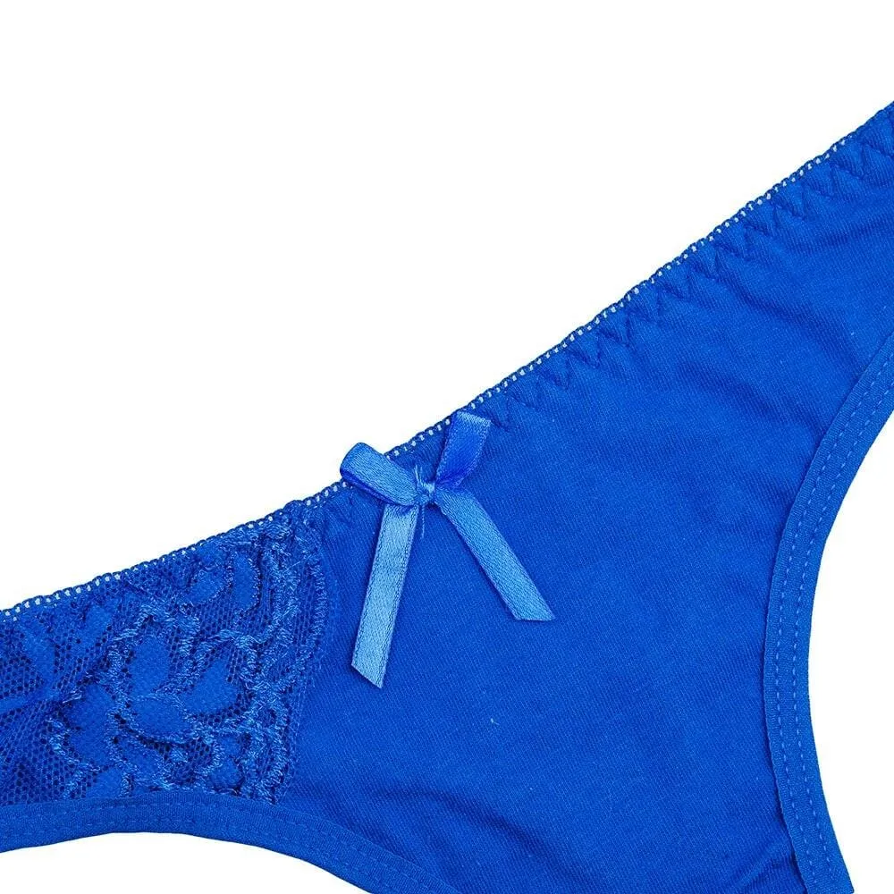 Women G-String Cotton Thong Sexy Lace Panties 5 PCs/Lot