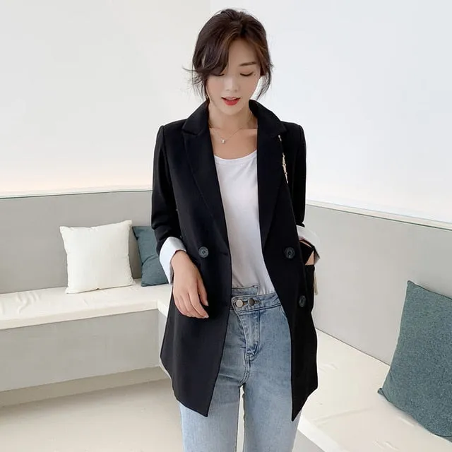 Women Jackets Notched-neck Yellow Women Blazer Jacket