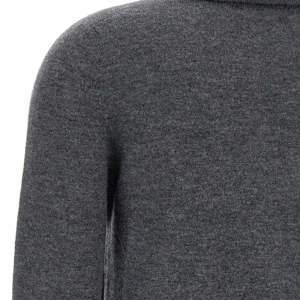 Wool Turtleneck Anthracite Grey Sweater